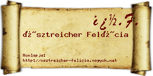 Ösztreicher Felícia névjegykártya