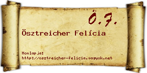 Ösztreicher Felícia névjegykártya